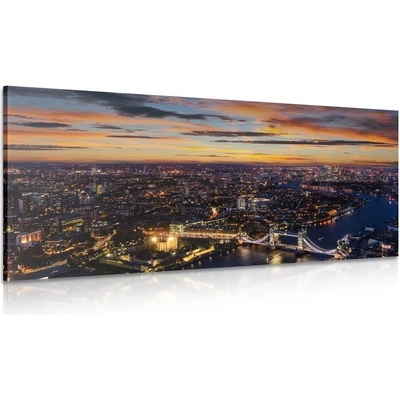 Obraz letecký pohled na Tower Bridge - 100x50