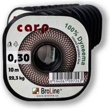 BRO-LINE Broline CARP braid 4x hnědá 10m 0,20mm