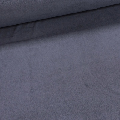 Fleece (flís) 93 jednobarevná uni šedý, š.150cm (látka v metráži)