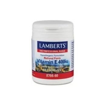 LAMBERTS ЛАМБЕРТС ВИТАМИН Е 400iu 60 КАПС / lamberts vitamin e 400iu 60caps