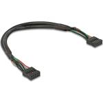 Delock Кабел Delock с USB 2.0 конектор, 2, 54 мм, 10 пина - с USB 2.0 конектор, 2, 54 мм, 10 пина, 25 см