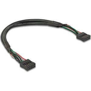 Delock Кабел Delock с USB 2.0 конектор, 2, 54 мм, 10 пина - с USB 2.0 конектор, 2, 54 мм, 10 пина, 25 см