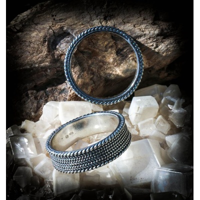 Drakkaria REYNIR stříbrný prsten slované vikingové P24271