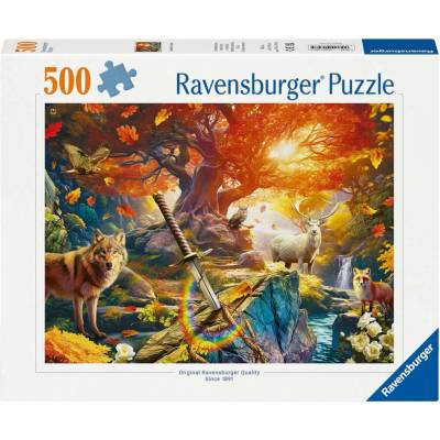 Ravensburger Пъзел Ravensburger от 500 части - Гората на Екскалибур (7012001307)