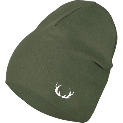 Dievčenská čiapka Mirau Logo Jednovrstvová khaki zelená