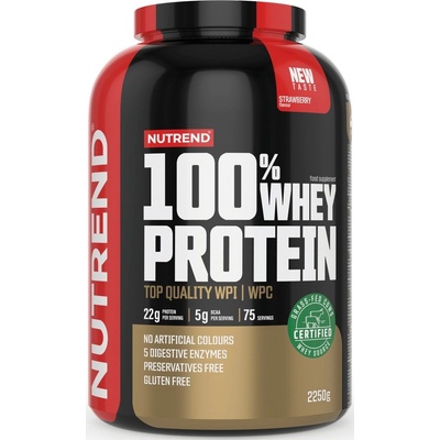 Nutrend 100% Whey Protein, ягода, 2250 g, Nutrend