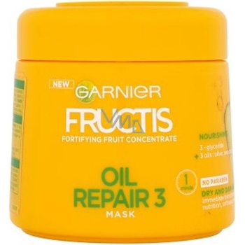 Garnier Fructis Regeneracia a lesk maska pre vysušené a poškodené vlasy 300 ml