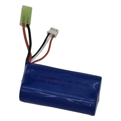 Tamiya Rapid Boat: Li-Ion baterie 7,4V 1500mAh Mini Plug