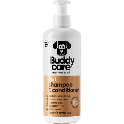 Buddycare Šampon a kondicionér pro psy 2v1 500 ml
