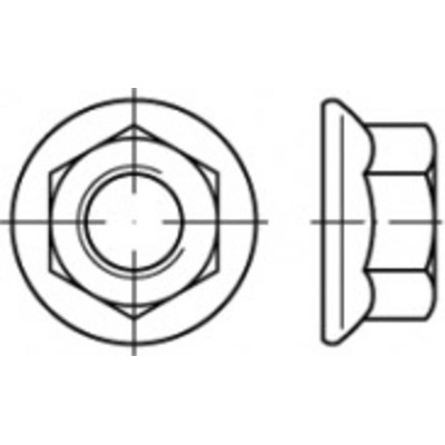TOOLCRAFT TO-5391285 šesťhranné matice M8 ocel glavanizované zinkom 1000 ks