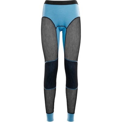 ACLIMA WoolNet Longs Woman Azure Blue/Jet Black