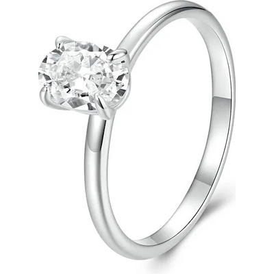 P&J Jewellery Stříbrný moissanitový prsten Chispa SMR14