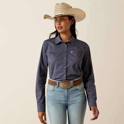 Ariat Košile WMS Kirby Stretch 2026 ombre blue horseshoe