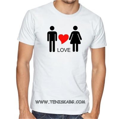 Fruit of the Loom Тениска със щампа - Love 1