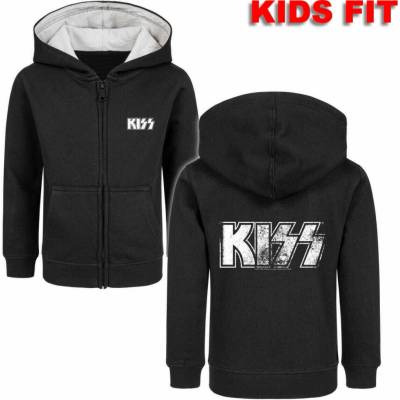 METAL-KIDS Kiss (Distressed Logo) Čierna