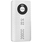 Yookie Преносима батерия Yookie YO12, 20000mAh, 22.5W, Бял - 87061 (87061)