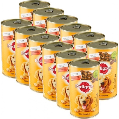 Pedigree Adult s hovězím v želé 12 x 1200 g