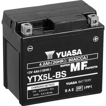 Image 1 of YUASA AGM 12V 4Ah right+ YTX5L-BS