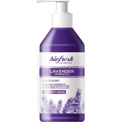 Lavender Organic Oil Tekuté mydlo s organickým levanduľovým olejom 300 ml
