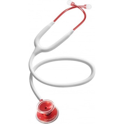MDF 747xp Deluxe Dual Head Stetoskop pre internú medicínu red white
