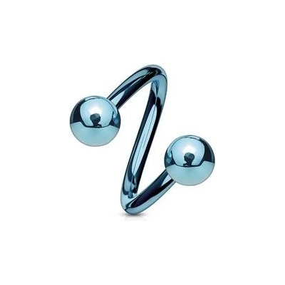 Šperky4U piercing spirála světle modrá SP1001LB-16115