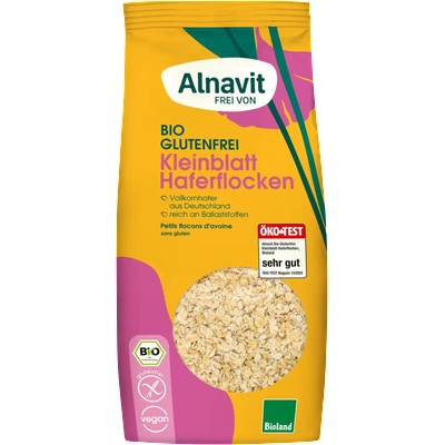 Alnavit Био овесени люспи с малки листа - 450 г