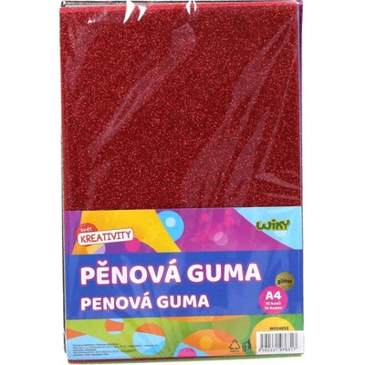 Pěnová guma A4 10ks mix barev