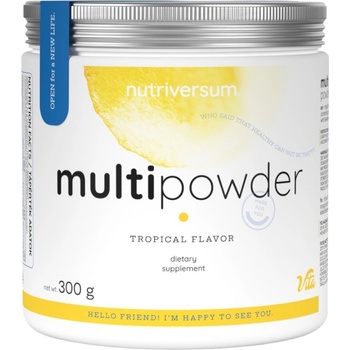 Nutriversum Multi Powder | With Vitamins & Minerals [300 грама] Тропически Плодове