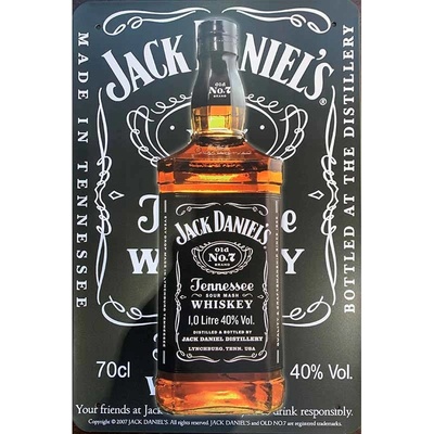 Ceduľa Jack Daniels black