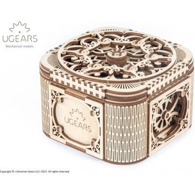 Ugears 3D Puzzle Šperkovnica 190 ks
