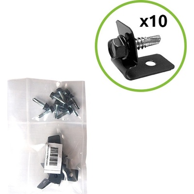 EKOfence Príchytka "L" ZnPVC antracit 10ks 4624