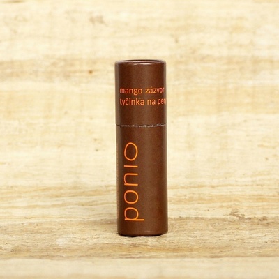 Ponio Přírodní veganský balzám na rty mango zázvor 9 ml