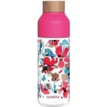 QUOKKA Ice - Ecozen water bottle 720 ml (Red Flowers)