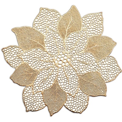 Zeller prostírání Flower zlatá 43cm