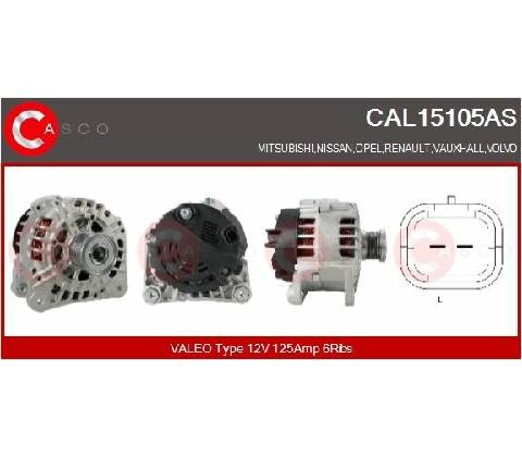 generátor CASCO CAL15105AS