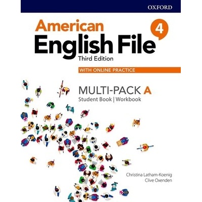 American English File Level 4 Student Book/Workbook Multi-Pack a with Online Practice (Latham-Koening Christina)(Paperback)