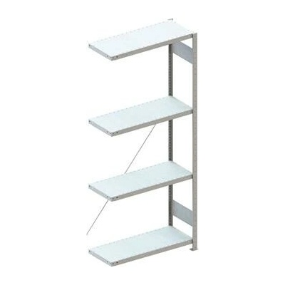 META zásuvný přídavný regál 2000 x 750 x 400 mm 4 police 100 kg