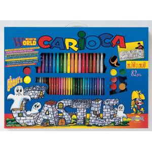 Кариока Carioca Комплект за оцветяване CARIOCA Kid's World 72 части