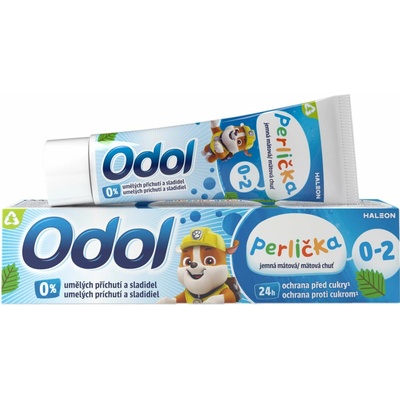 Odol Perlička 0-2 roky mätová detská zubná pasta 50 ml