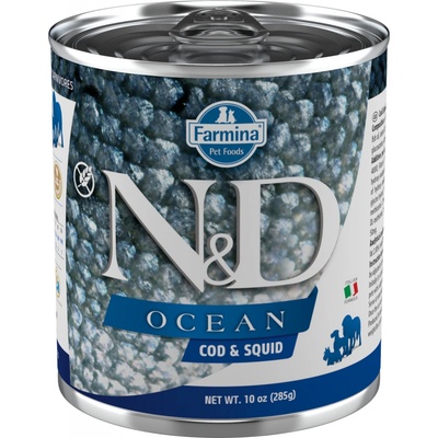 N&D Ocean Dog Adult Codfish & Squid 285 g