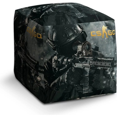 Sablio Taburet Cube CS:GO Voják 2: 40x40x40 cm