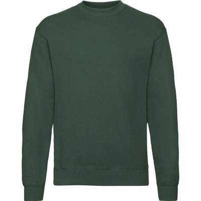 Fruit of the Loom Classic Set-In Sweat tmavo zelená