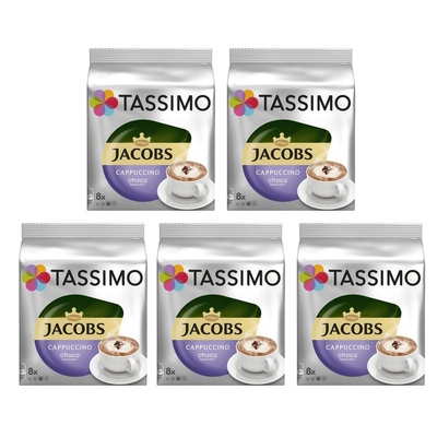 Douwe Egberts Tassimo Cappuccino Choco капсули 8бр кашон 5 оп