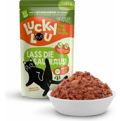 Lucky Lou Lifestage Adult s hovädziem mäsom a divočákem 125 g