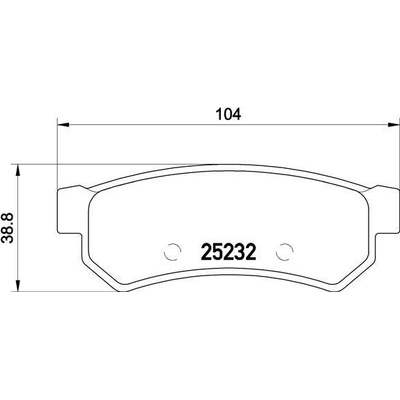 Sada brzdových platničiek kotúčovej brzdy BREMBO P 10 053
