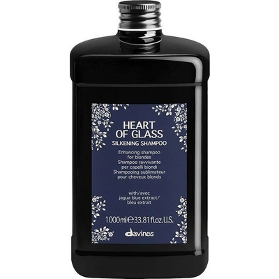 Davines Heart of Glass Silkening Shampoo posilující šampon pro blond vlasy 1000 ml