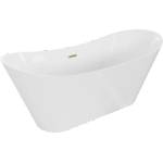Mexen Celia 170x75 cm white/brushed gold (52331707500-55)