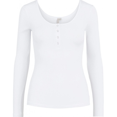 Pieces Dámske tričko PCKITTE Slim Fit 17101437 Bright White
