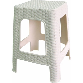 MEGAPLAST MP1334 TABURET polyratan (bílá)