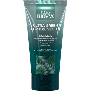 L’biotica Biovax Glamour Ultra Green For Brunettes Mask 150 ml